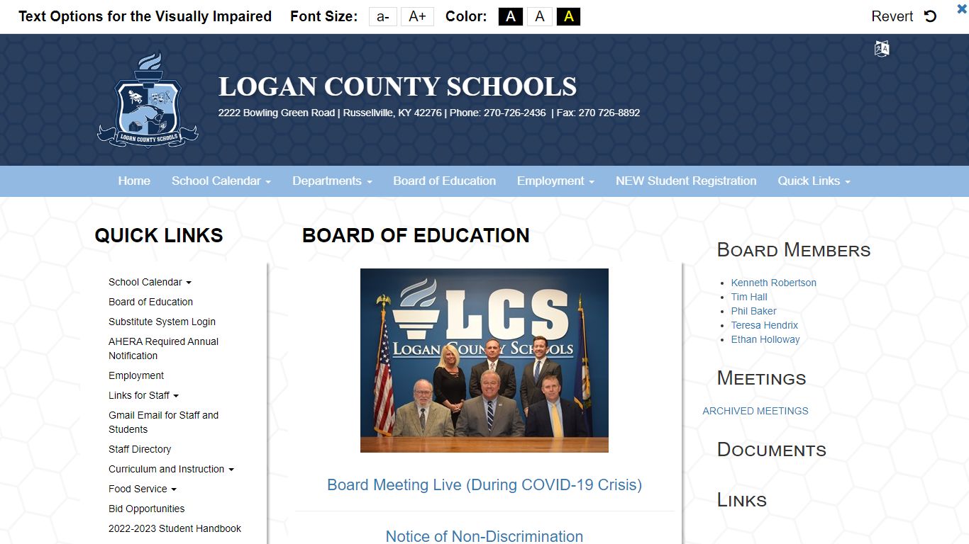 Board - Logan County Schools